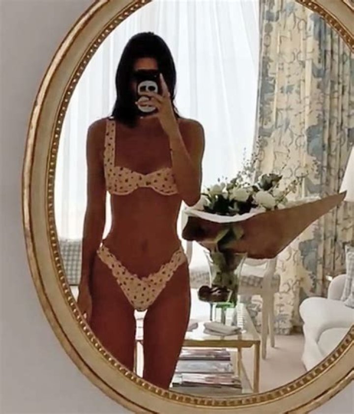 Kendall Jenner Rocks Tiny Pink Floral Bikini In Sexy New Mirror Video: Watch